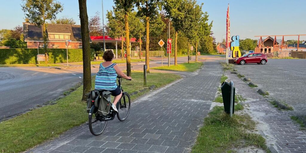 Fietser in Alphen-Chaam.