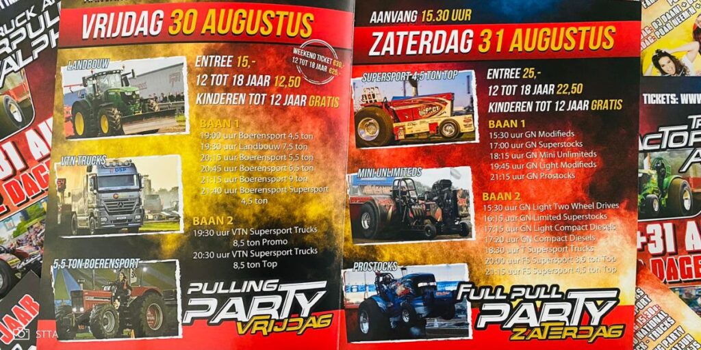 Truck en Tractorpulling in Alphen.