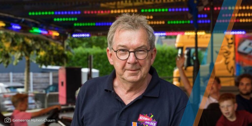 Jos de Roover met zijn lintje.
