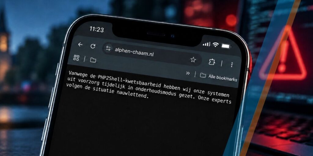 PHP2Shell website gemeente offline.